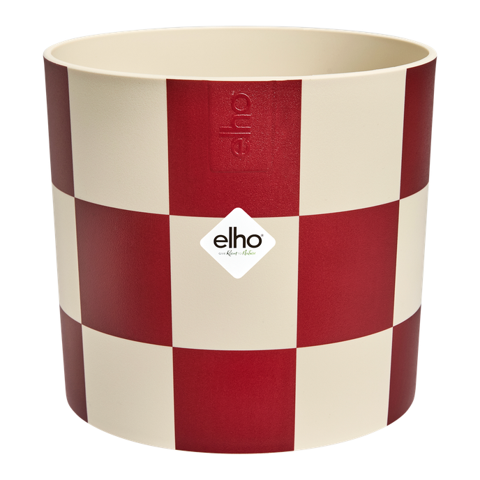 blocks & stripes 15cm dark burgundy